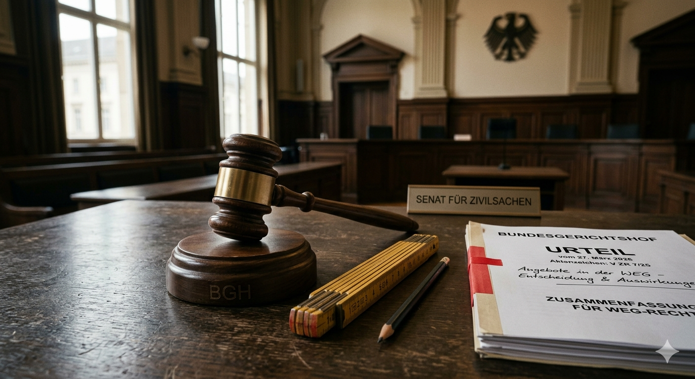 BGH-Urteil: Das Ende der starren „Drei-Angebote-Regel“ im WEG-Recht